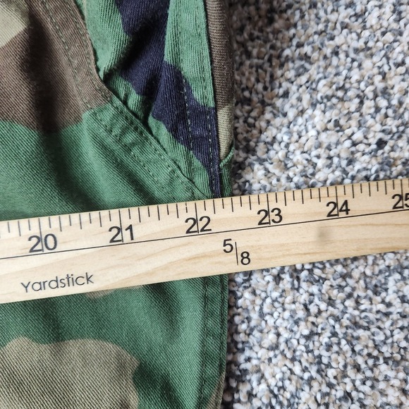 US Army USMI 80s Woodland Camo Cold Weather Combat Shirt Med Reg Adjustable - Picture 9 of 10